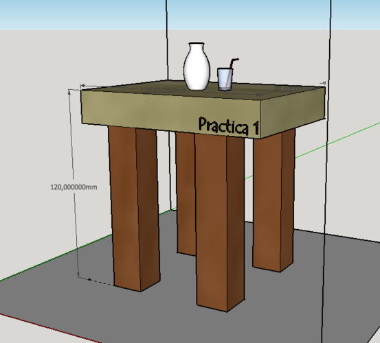 Table Wood 3D Print 109758