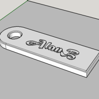 Small Keychain AlanB 3D Printing 109759