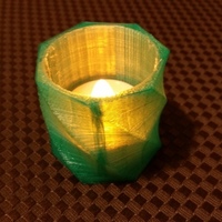 Small LED tea light candle holder 3D Printing 109961