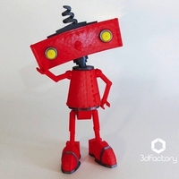 Small Bad Robot - 3dPrintable - 3dFactory Brasil 3D Printing 110035