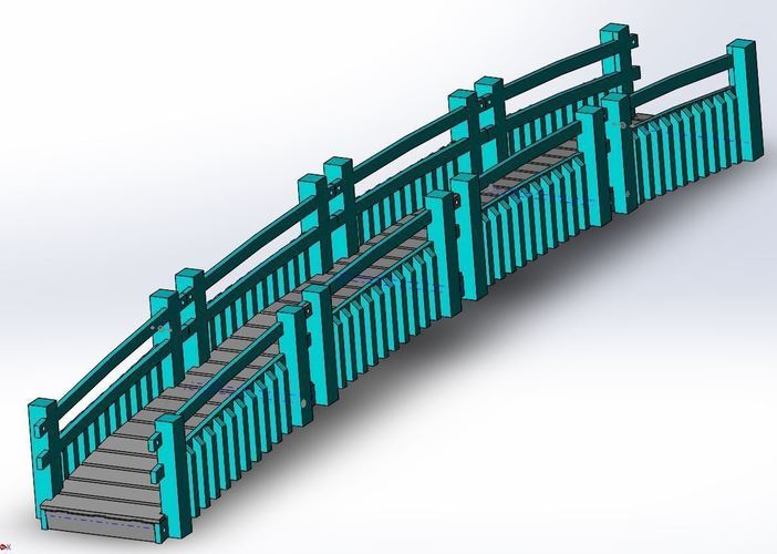 Garden Walk Bridge 3D Print 110154