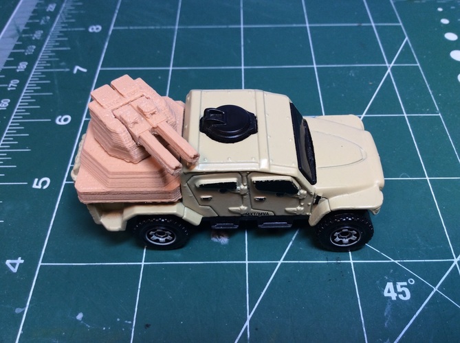 Gun turret for Matchbox toy truck  3D Print 110238