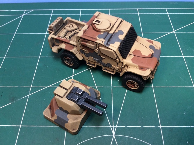 Gun turret for Matchbox toy truck  3D Print 110243