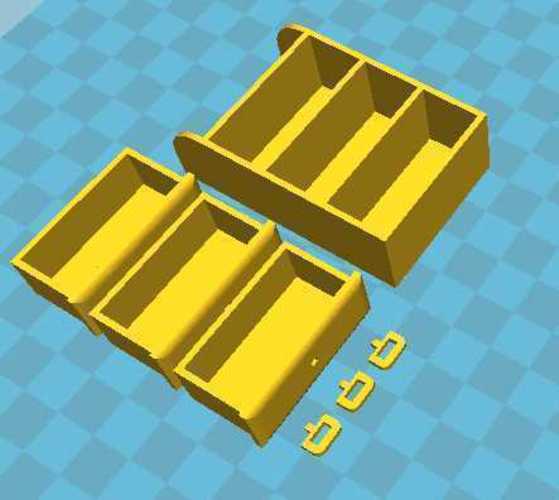 Miniature furniture drawers toy for sylvanian families 3D Print 110401
