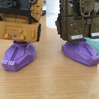 Small Combiner Wars Combiner foot with ball joint V2 3D Printing 110516