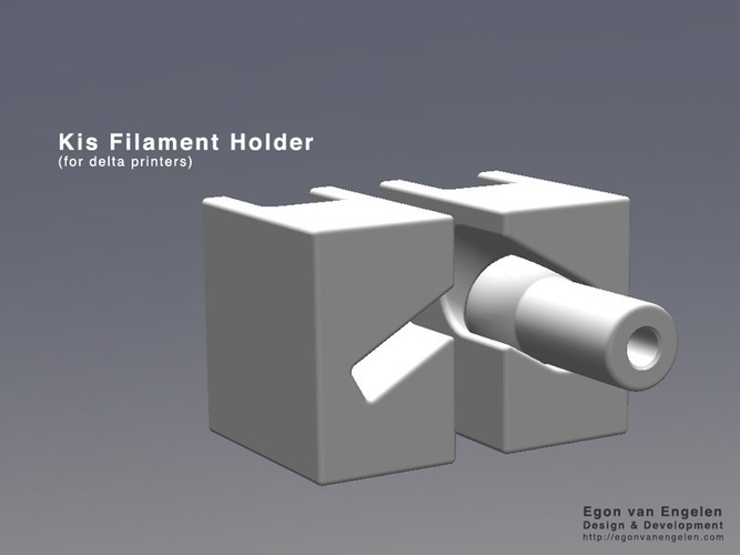 Kis Filament Holder (for delta printers)  3D Print 110569