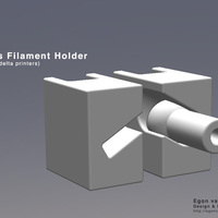 Small Kis Filament Holder (for delta printers)  3D Printing 110569