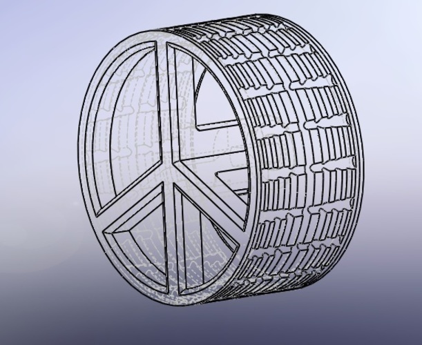 Peace & Love WheelBot  3D Print 110655
