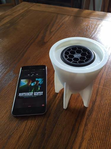 Bomb Shell Bluetooth Speaker Housing 3D Print 110804