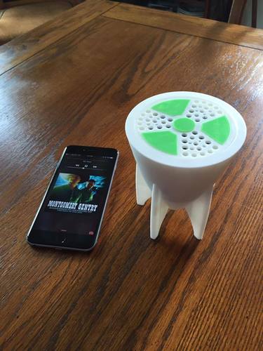 Bomb Shell Bluetooth Speaker Housing 3D Print 110805