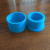 Small Decorative threaded Container 3D Printing 110817