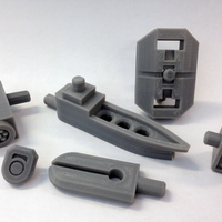 Small Mech City: Equipment Expansion Set 3D Printing 111139