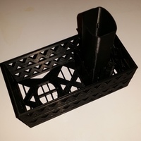 Small Gutter Downspout Filter (extended corner section) 3D Printing 111309