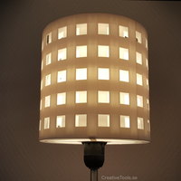 Small Lampshade for standard light fixture (concentric walls) 3D Printing 111442