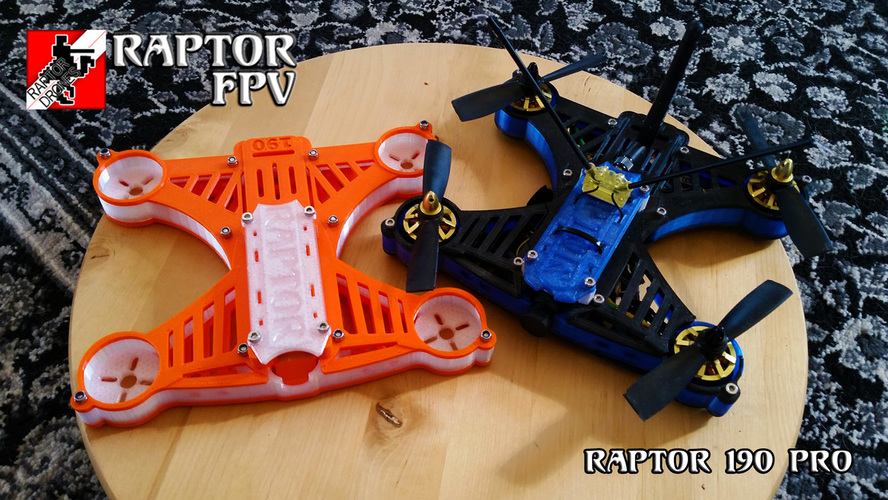 Raptor 190 Quadcopter (Ver 8) 3D Print 111535