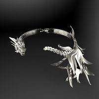 Small Dragon Necklace 3D Printing 111600