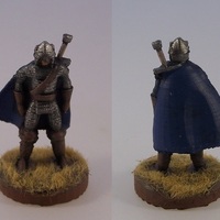Small Northern Warrior with Greatsword 3D Printing 1119