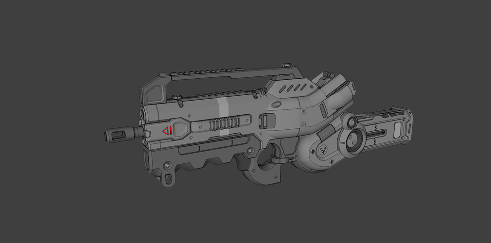 V Pulse - Sci-fi Gun 3D Print 111986