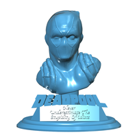 Small Deadpool Bust 3D Printing 112221