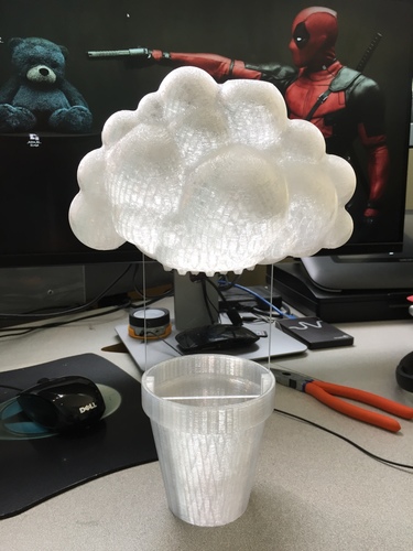 Rainy Cloud Planter 3D Print 112461