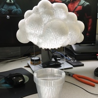 Small Rainy Cloud Planter 3D Printing 112461