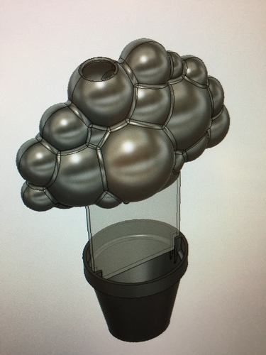 Rainy Cloud Planter 3D Print 112464