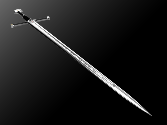 Andúril (Aragorn's sword) - Lord of The Rings 3D Print 113015
