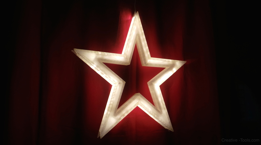 Vega - The LED-lit Christmas Star 3D Print 11309
