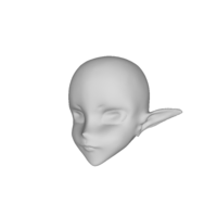 Small Elf head 3D Printing 113104