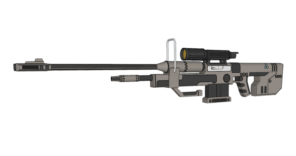 ​SRS 99 D Sniper Rifle (Halo)​ 3D Print 113173