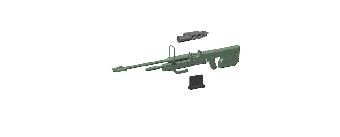 ​SRS 99 D Sniper Rifle (Halo)​ 3D Print 113174