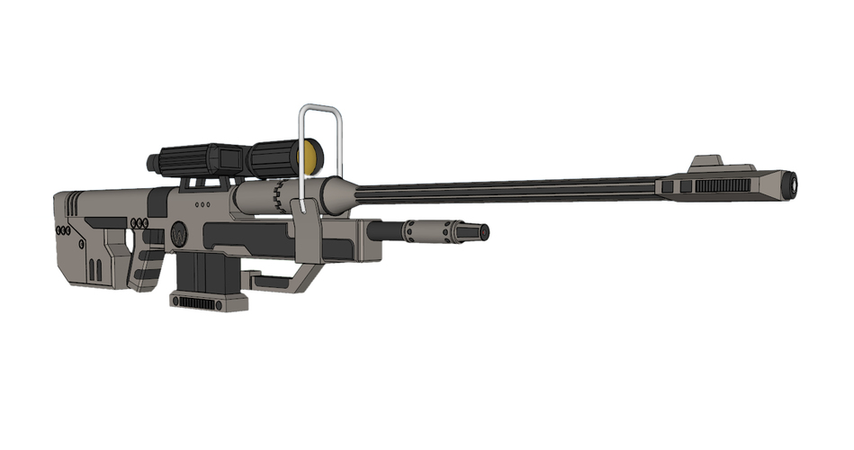 ​SRS 99 D Sniper Rifle (Halo)​ 3D Print 113177