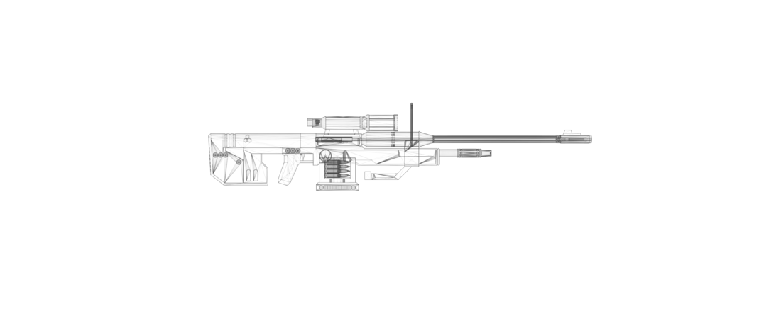​SRS 99 D Sniper Rifle (Halo)​ 3D Print 113190