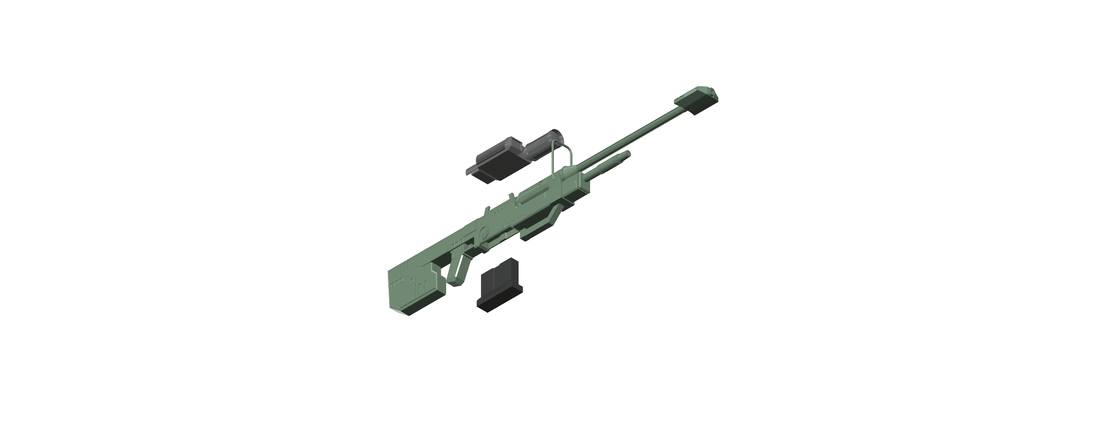 ​SRS 99 D Sniper Rifle (Halo)​ 3D Print 113192