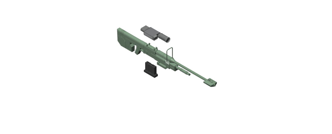 ​SRS 99 D Sniper Rifle (Halo)​ 3D Print 113195