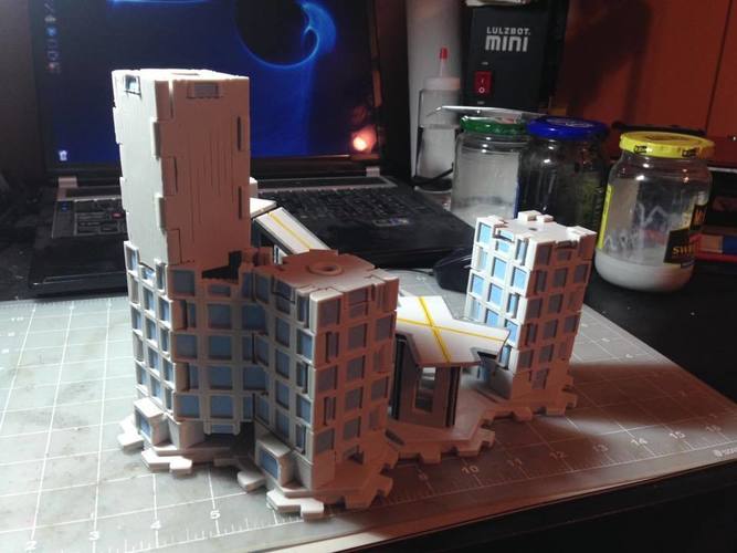 Mech City: City Play Set 3D Print 113225