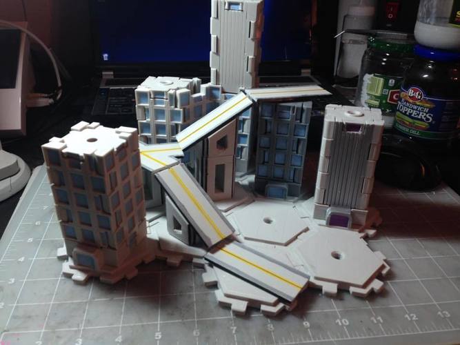 Mech City: City Play Set 3D Print 113226