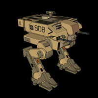 Small L-5 Riesig Battle Walker - Battlefield 2142 3D Printing 113824