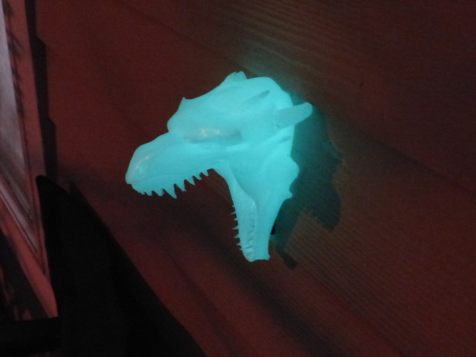 Dragon Head Doorbell Cover (GLOW IN THE DARK VERSION) 3D Print 113864