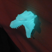 Small Dragon Head Doorbell Cover (GLOW IN THE DARK VERSION) 3D Printing 113864