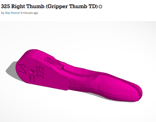 Gripper Thumb Terminal Device 3D Print 113888
