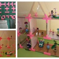 Small Doll's House // Toy Shelves with Recycled CD Cases. 3D Printing 114006