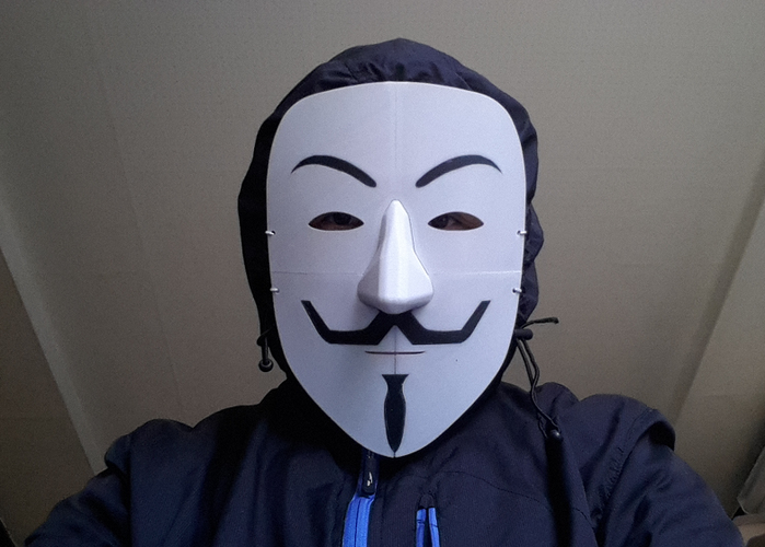 Simple Guy Fawkes Mask 3D Print 114068