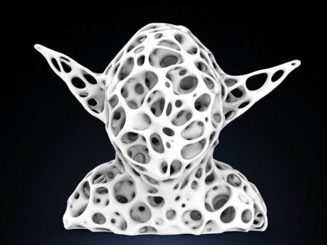 Holder pencils on your desk. Yoda bust 3D Print 11413