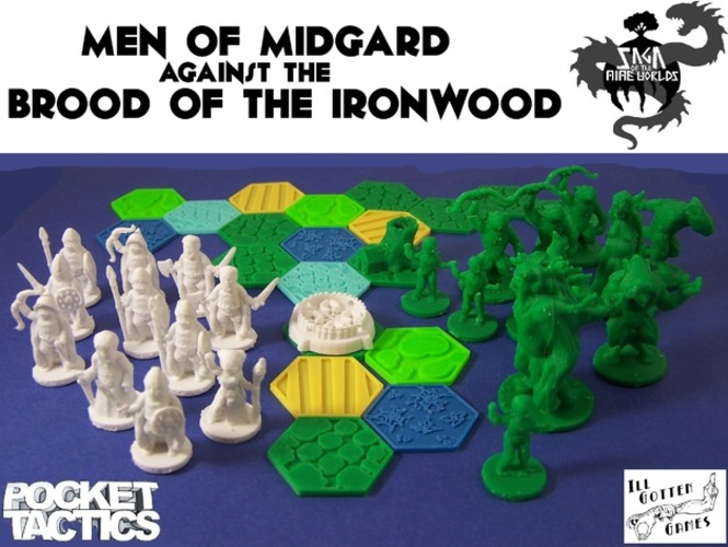 Pocket-Tactics Men of Midgard 2 of 2 3D Print 1144