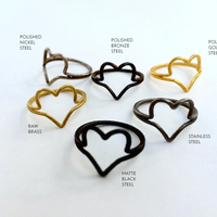 Small Wire Heart Ring (Size 7) 3D Printing 11448