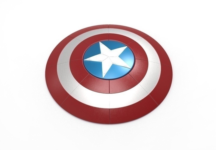 Captain America Shield - 40 cm, 3D printable 3D Print 114567