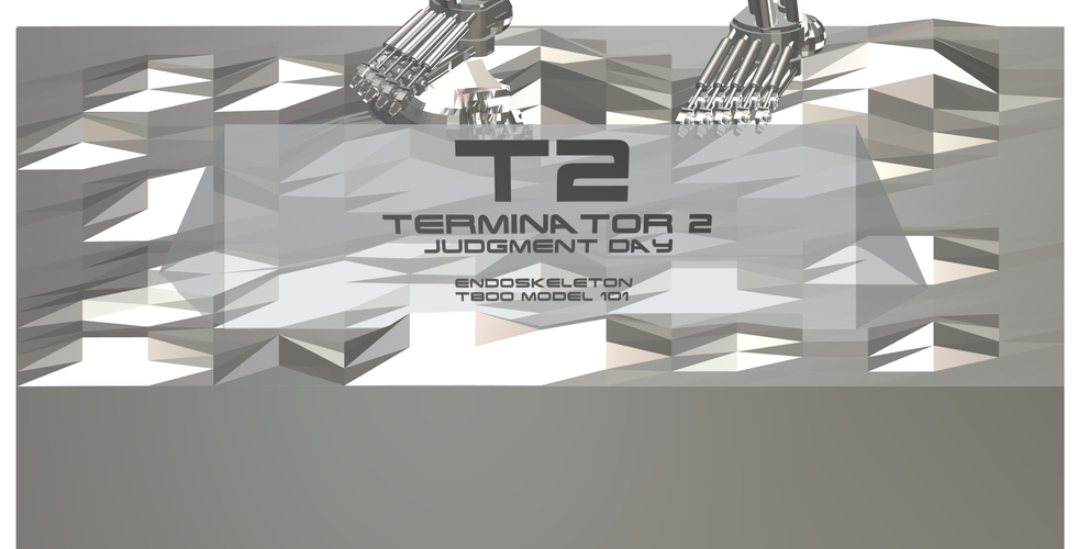T800 Model 101 Endoskeleton - Terminator 2 3D Print 114716