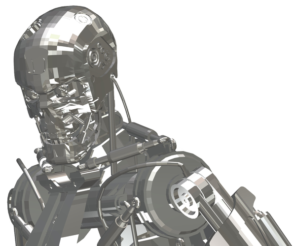 T800 Model 101 Endoskeleton - Terminator 2 3D Print 114719