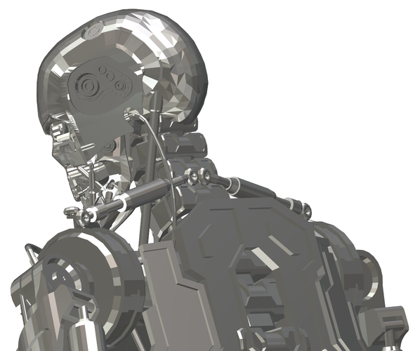 T800 Model 101 Endoskeleton - Terminator 2 3D Print 114720